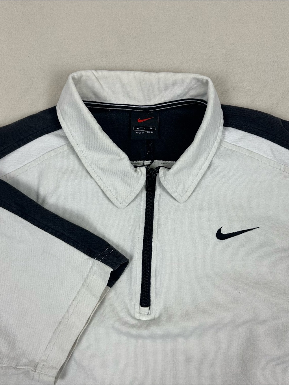 VTG Nike Challenge Court Tennis Polo Shirt Mens Medium Quarter Zip